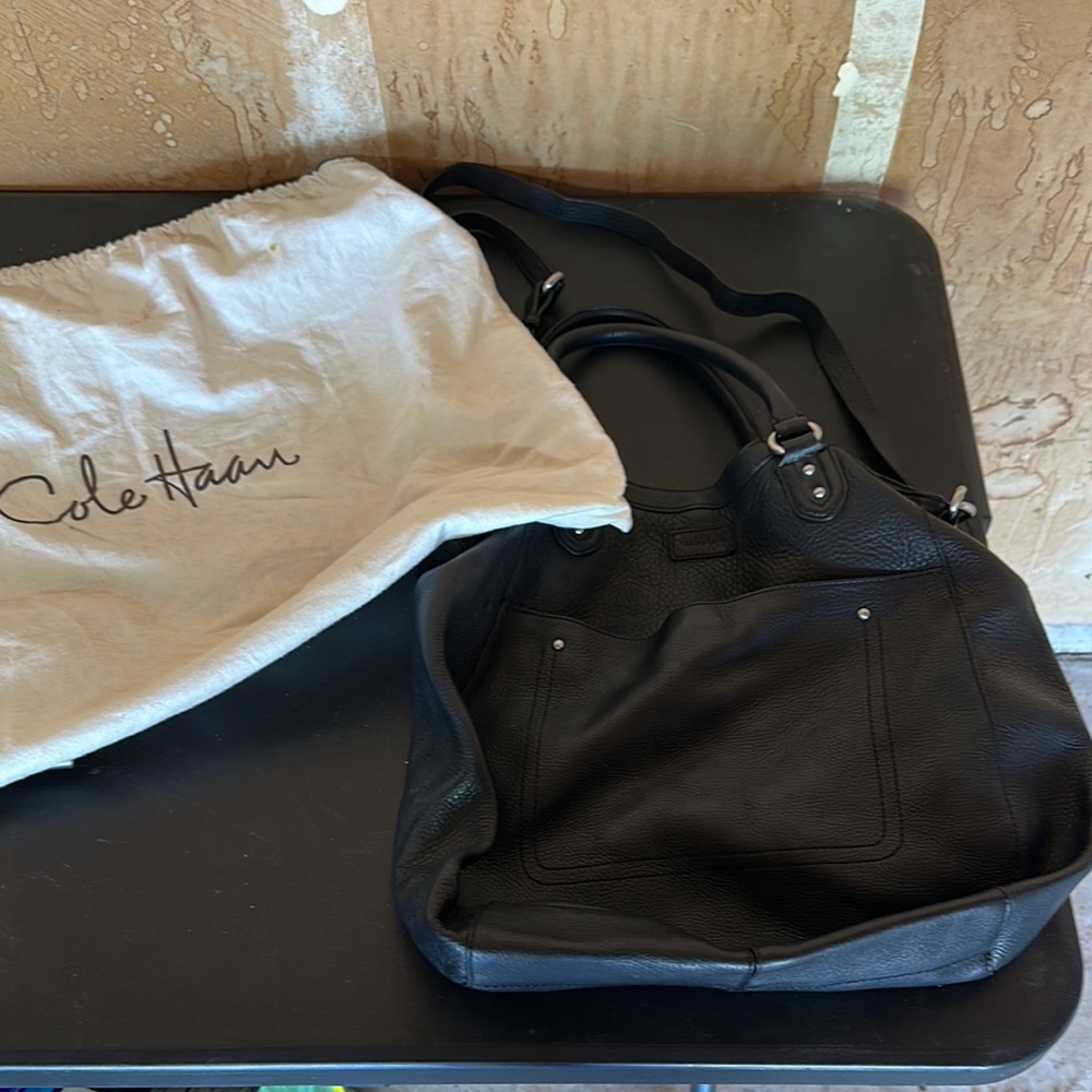 Cole Haan Black Messenger Bag